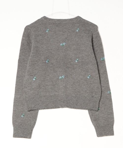 Per sist ence(パーシエンス)の「アルパカタッチフラワー刺繍カーディガン(カーディガン/ボレロ・レディース・ブラウン/ネイビー/チャコールグレー・ONE SIZE)」の4枚目の写真