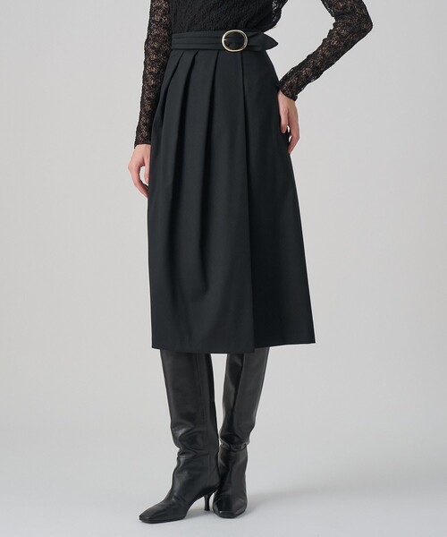 ソフトサキソニーアシメタックスカート（スカート）｜ANAYI（アナイ