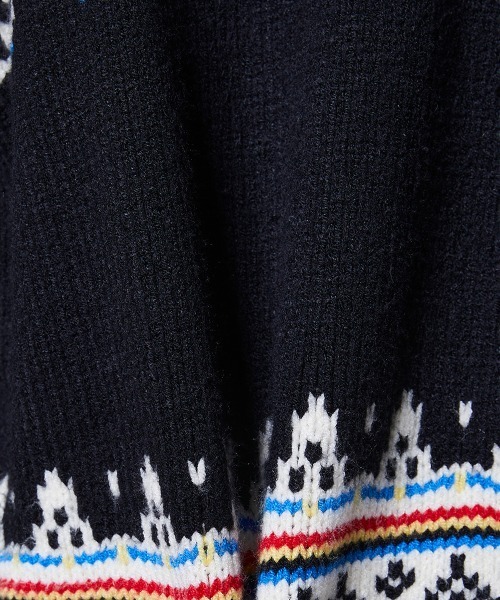 DOUBLE STANDARD CLOTHING（ダブルスタンダードクロージング）の「ノルディックハイネックガウン（ニット/セーター・レディース・ブラック/アイボリー・FREE）」の13枚目の写真