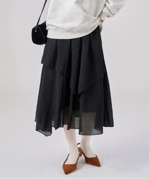 スカート my. セール】フリルアシメスカート（スカート）｜mystic（ミスティック）の