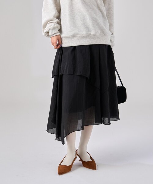 ジュンヤワタナベ❤️フリルアシンメトリックスカート ジュンヤワタナベ❤️フリルアシンメトリックスカート ジュンヤ