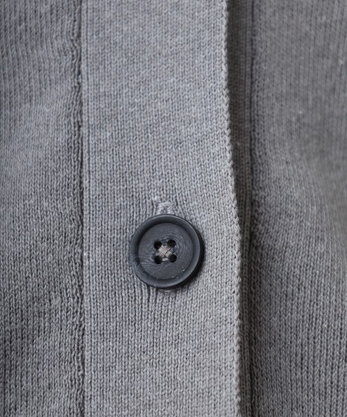 OMNES（オムネス）の「スウェットライクニットVネック長袖カーディガン（カーディガン/ボレロ・レディース・ブラック/モカ/グレー・FREE）」の22枚目の写真