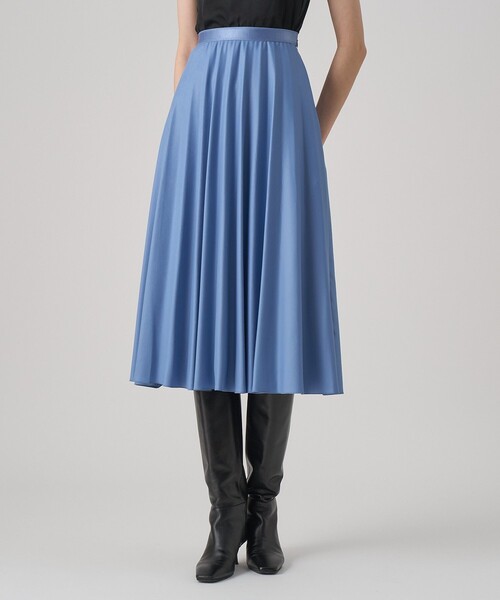 レザーライクサテンプリーツスカート（スカート）｜ANAYI（アナイ）の