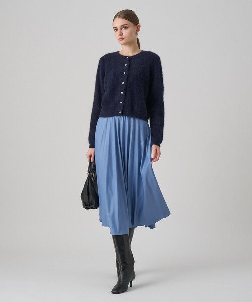 レザーライクサテンプリーツスカート（スカート）｜ANAYI（アナイ）の