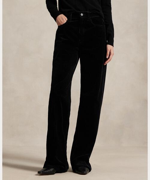 POLO RALPH LAUREN（ポロ ラルフ ローレン）の「コットン コーデュロイ ワイドレッグ パンツ（その他パンツ・レディース・ブラック系1・8/12/10/00/0/2/6/4）」の3枚目の写真