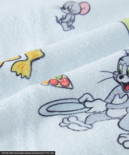 Tom&Jerry(トムアンドジェリー)の「【TOM and JERRY/トムとジェリー】ジップアップフーディ<大きいサイズ有>GEVS.(パーカー・レディース・アイボリー/ライトブルー・M/L/LL/3L/4L/5L)」の16枚目の写真