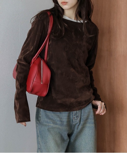 セール】シアーベロアトップス（Tシャツ/カットソー）｜La-gemme