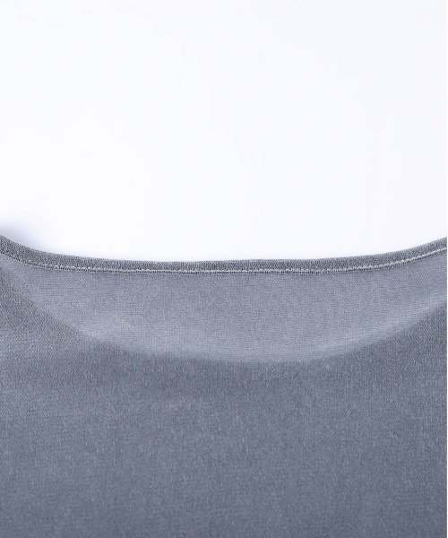 La-gemme(ラジェム)の「シアーベロアトップス(Tシャツ/カットソー・レディース・オフホワイト/グレー/ブラック/ブラウン・フリー)」の11枚目の写真