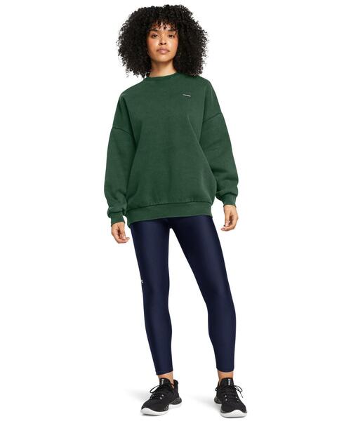 UNDER ARMOUR（アンダーアーマー）の「UAアイコン ヘビーウェイト フリース オーバーサイズド クルー（ライフスタイル/レディース）（スウェット・レディース・ライム・XL/L/M/S）」の6枚目の写真