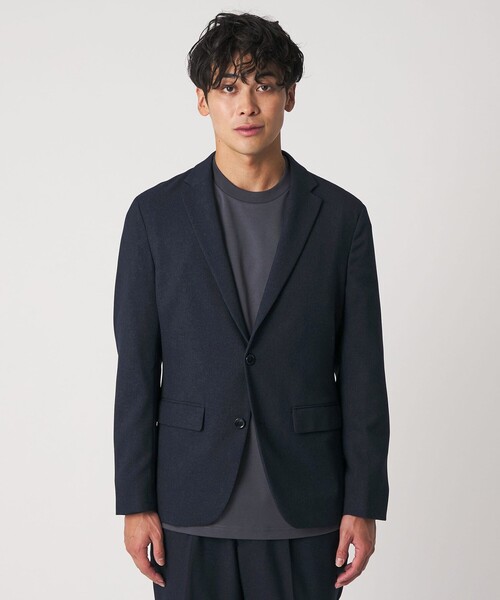 A DAY IN THE LIFE UNITED ARROWS（アデイインザライフユナイテッドアローズ）の「ウールライク ドビー 2ボタンジャケット＜A DAY IN THE LIFE＞（テーラードジャケット・メンズ・ロイヤルブルー/ダークグレー/モカ・M/S/L）」の4枚目の写真