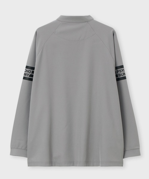 セール】[WEB限定]マークラインサイドロゴ ジップモックネックTシャツ