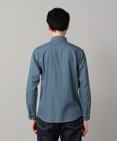 COMME CA MEN（コムサメン）の「ウォッシュデニム レギュラーカラーシャツ（シャツ/ブラウス・メンズ・ブルー・S/L/M）」の9枚目の写真