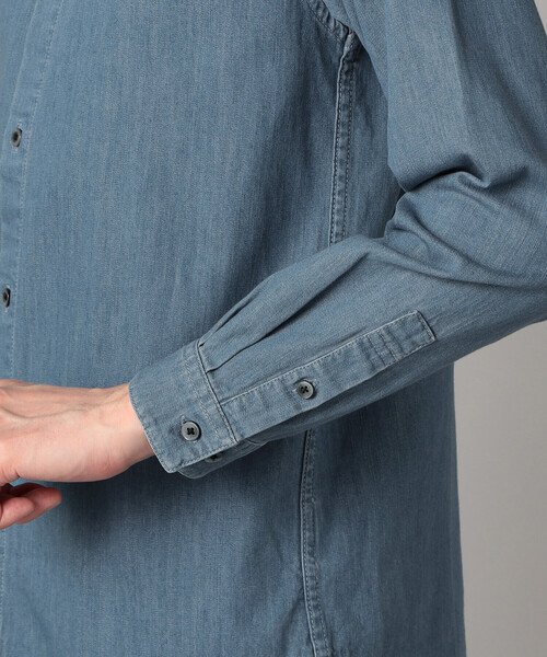 COMME CA MEN（コムサメン）の「ウォッシュデニム レギュラーカラーシャツ（シャツ/ブラウス・メンズ・ブルー・S/L/M）」の11枚目の写真