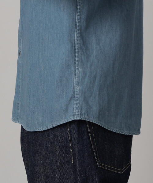 COMME CA MEN（コムサメン）の「ウォッシュデニム レギュラーカラーシャツ（シャツ/ブラウス・メンズ・ブルー・S/L/M）」の12枚目の写真