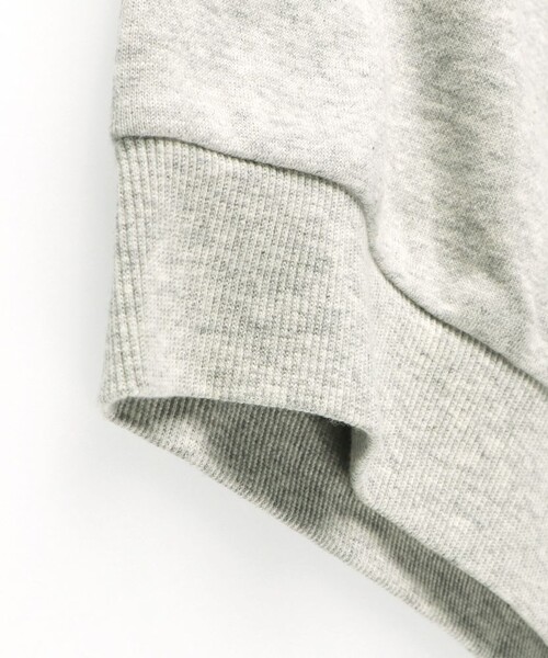 BRANSHES（ブランシェス）の「リボンコード刺繍トレーナー（スウェット・キッズ・杢グレー/アイボリー・100/110/90/140/120/130/150）」の3枚目の写真