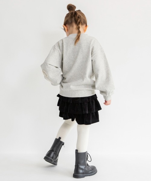 BRANSHES（ブランシェス）の「リボンコード刺繍トレーナー（スウェット・キッズ・杢グレー/アイボリー・100/110/90/140/120/130/150）」の18枚目の写真