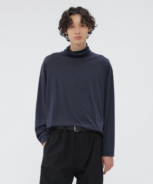 MILLED SUPERFINE MERINO JERSEY TOP（Tシャツ/カットソー）｜MARGARET
