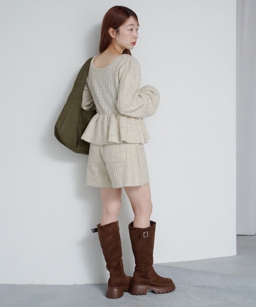 Kastane(カスタネ)の「*【SETUP対応】バルーンリブニット(ニット/セーター・レディース・アイボリー/グレー/チャコールグレー・FREE)」の19枚目の写真