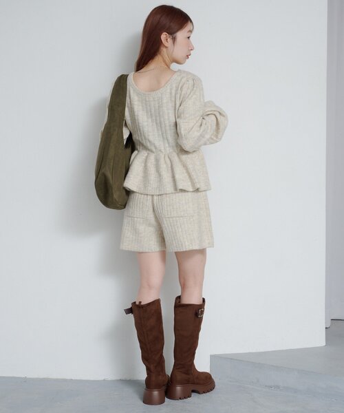 Kastane(カスタネ)の「*【SETUP対応】バルーンリブニット(ニット/セーター・レディース・アイボリー/グレー/チャコールグレー・FREE)」の20枚目の写真