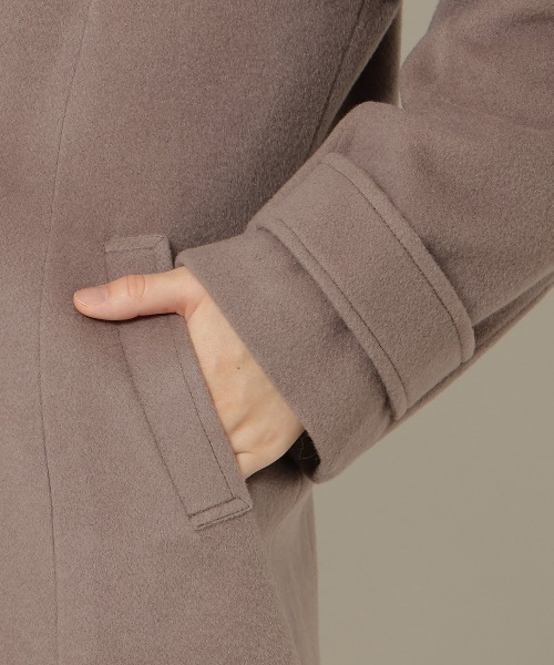 WILLSELECTION(ウィルセレクション)の「ゴールドボタンミドル丈Pコート(その他アウター・レディース・モカ/ピンク/ベージュ・FREE)」の8枚目の写真