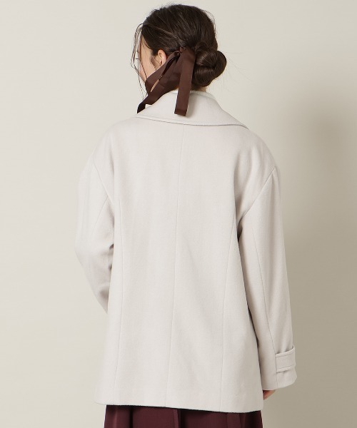 WILLSELECTION(ウィルセレクション)の「ゴールドボタンミドル丈Pコート(その他アウター・レディース・モカ/ピンク/ベージュ・FREE)」の13枚目の写真