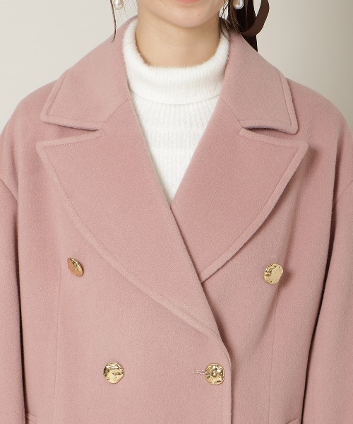WILLSELECTION(ウィルセレクション)の「ゴールドボタンミドル丈Pコート(その他アウター・レディース・モカ/ピンク/ベージュ・FREE)」の21枚目の写真