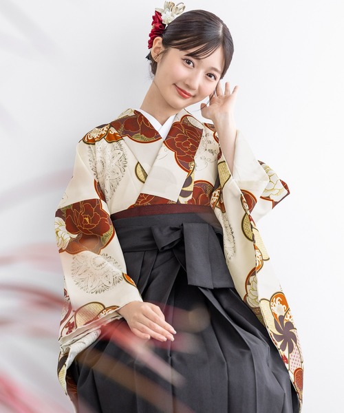 SOUBIEN] 着物＆袴（袴試着のみ・襦袢クリーニング済）160-170