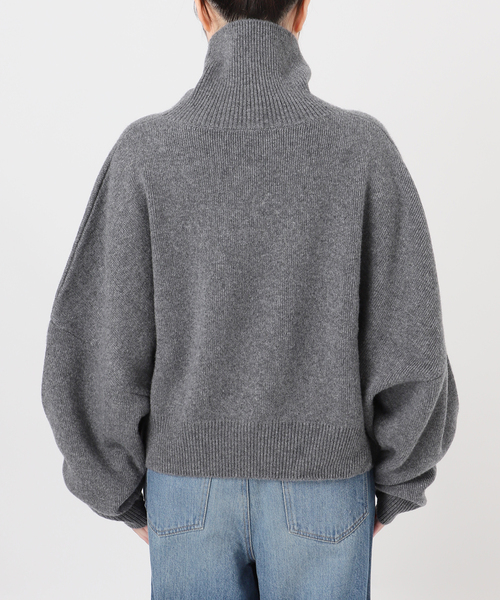 journal standard L'essage(ジャーナルスタンダードレサージュ)の「【R2W/アールツーダブリュー】FARBER SEMI CROP TURTLE KN:ニット(ニット/セーター・レディース・チャコールグレー/パープル・1)」の18枚目の写真