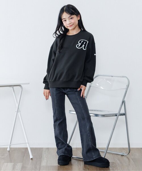 algy（アルジー）の「サガラロゴトレーナー（スウェット・キッズ・ピンク/ブラック/アイボリー・XX-SMALL/X-SMALL/MEDIUM/SMALL）」の8枚目の写真