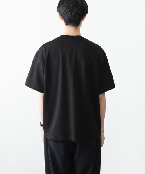 ATTACHMENT（アタッチメント）の「コットン ダブルフェイス オーバーサイズド S/S TEE / COTTON DOUBLE FACE OVERSIZED S/S TEE（Tシャツ/カットソー・メンズ・ダークグレー/ダークベージュ/ホワイト/ブラウン/ブラック・1/2/3）」の6枚目の写真