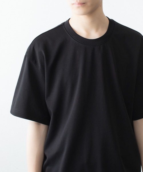 ATTACHMENT（アタッチメント）の「コットン ダブルフェイス オーバーサイズド S/S TEE / COTTON DOUBLE FACE OVERSIZED S/S TEE（Tシャツ/カットソー・メンズ・ダークグレー/ダークベージュ/ホワイト/ブラウン/ブラック・1/2/3）」の7枚目の写真