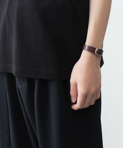 ATTACHMENT（アタッチメント）の「コットン ダブルフェイス オーバーサイズド S/S TEE / COTTON DOUBLE FACE OVERSIZED S/S TEE（Tシャツ/カットソー・メンズ・ダークグレー/ダークベージュ/ホワイト/ブラウン/ブラック・1/2/3）」の9枚目の写真