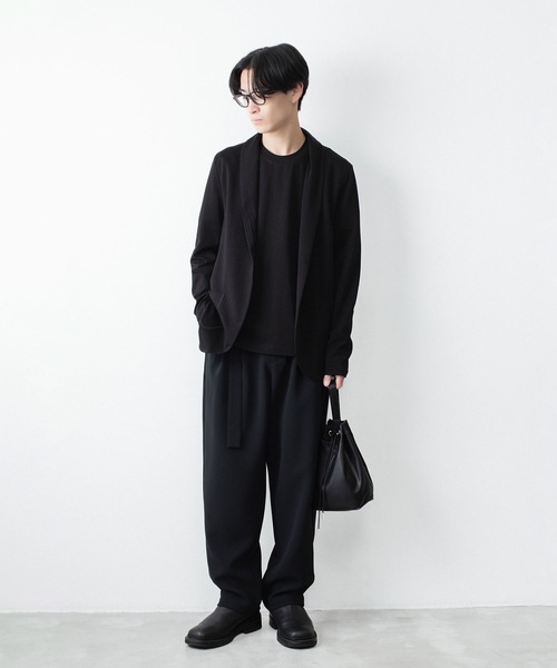 ATTACHMENT（アタッチメント）の「コットン ダブルフェイス オーバーサイズド S/S TEE / COTTON DOUBLE FACE OVERSIZED S/S TEE（Tシャツ/カットソー・メンズ・ダークグレー/ダークベージュ/ホワイト/ブラウン/ブラック・1/2/3）」の12枚目の写真