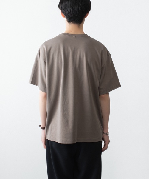 ATTACHMENT（アタッチメント）の「コットン ダブルフェイス オーバーサイズド S/S TEE / COTTON DOUBLE FACE OVERSIZED S/S TEE（Tシャツ/カットソー・メンズ・ダークグレー/ダークベージュ/ホワイト/ブラウン/ブラック・1/2/3）」の16枚目の写真