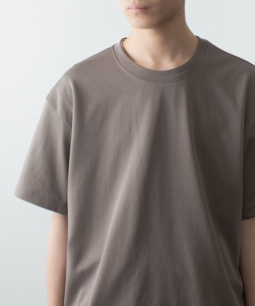 ATTACHMENT（アタッチメント）の「コットン ダブルフェイス オーバーサイズド S/S TEE / COTTON DOUBLE FACE OVERSIZED S/S TEE（Tシャツ/カットソー・メンズ・ダークグレー/ダークベージュ/ホワイト/ブラウン/ブラック・1/2/3）」の17枚目の写真