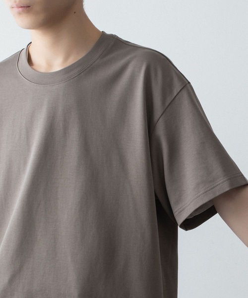 ATTACHMENT（アタッチメント）の「コットン ダブルフェイス オーバーサイズド S/S TEE / COTTON DOUBLE FACE OVERSIZED S/S TEE（Tシャツ/カットソー・メンズ・ダークグレー/ダークベージュ/ホワイト/ブラウン/ブラック・1/2/3）」の18枚目の写真