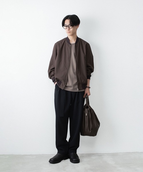 ATTACHMENT（アタッチメント）の「コットン ダブルフェイス オーバーサイズド S/S TEE / COTTON DOUBLE FACE OVERSIZED S/S TEE（Tシャツ/カットソー・メンズ・ダークグレー/ダークベージュ/ホワイト/ブラウン/ブラック・1/2/3）」の21枚目の写真