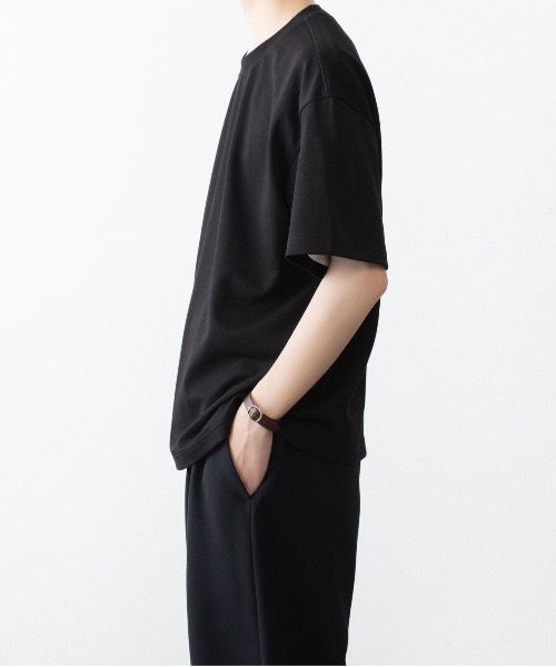 ATTACHMENT(アタッチメント)の「コットン ダブルフェイス オーバーサイズド S/S TEE / COTTON DOUBLE FACE OVERSIZED S/S TEE(Tシャツ/カットソー・メンズ・ダークグレー/ダークベージュ/ホワイト/ブラウン/ブラック・1/2/3)」の9枚目の写真