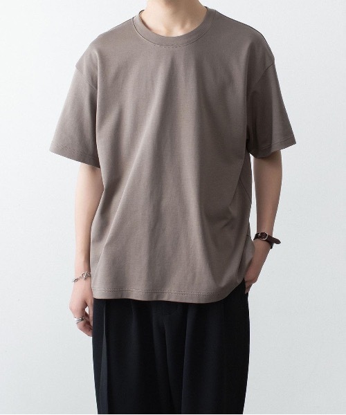 ATTACHMENT(アタッチメント)の「コットン ダブルフェイス オーバーサイズド S/S TEE / COTTON DOUBLE FACE OVERSIZED S/S TEE(Tシャツ/カットソー・メンズ・ダークグレー/ダークベージュ/ホワイト/ブラウン/ブラック・1/2/3)」の17枚目の写真