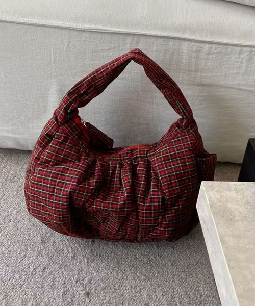 HOOK(フック)の「HOOK for girls チェック柄 キルティング ミニショルダー バッグ(ハンドバッグ・レディース・カーキ/レッド/その他1・FREE)」の18枚目の写真
