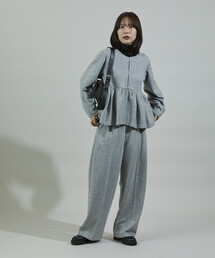 FREAK'S STORE セットアップ グレー グレー セットアップ 長袖 ジャケット 無地 FREAK'S STORE（フリークス