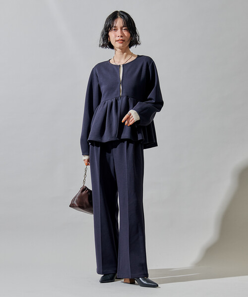 セール】ダンボール ペプラム カーディガン セットアップ