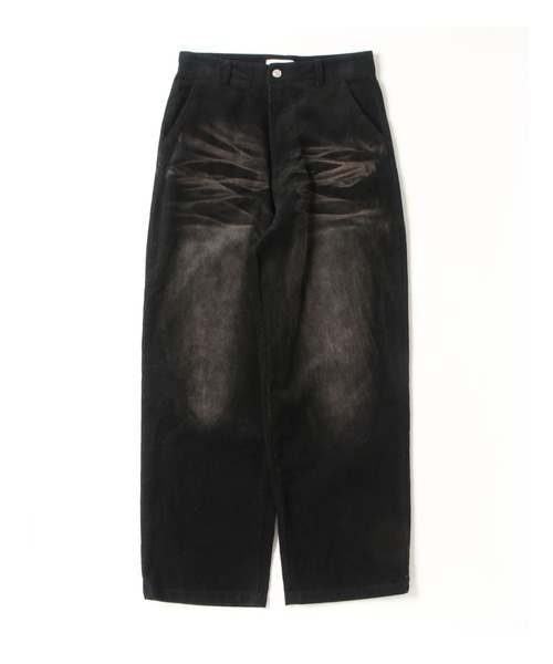 BLANK HOTEL（ブランクホテル）の「Blasted Corduroy Pants / ブラスト加工コーデュロイパンツ【セットアップ対応可能】（その他パンツ・メンズ・ブラウン/ターコイズブルー/ブラック・L/M/S）」の2枚目の写真