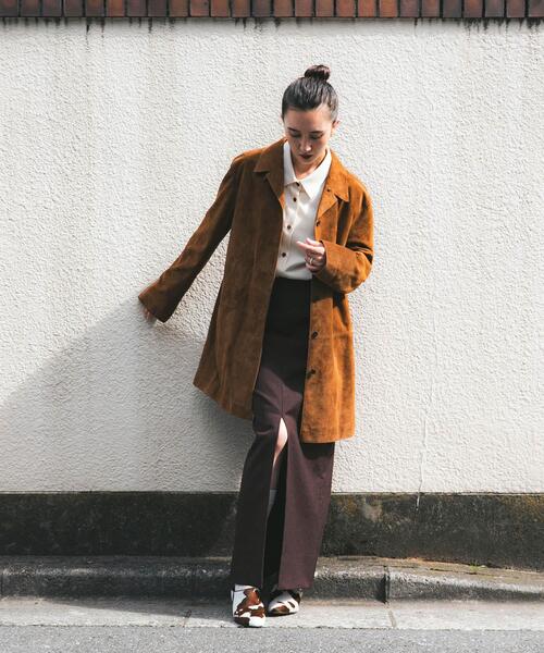 URBAN RESEARCH（アーバンリサーチ）の「new basic　WOOL TWILL SHAPE SHIRTS（シャツ/ブラウス・レディース・ベージュ/オフホワイト・FREE）」の4枚目の写真