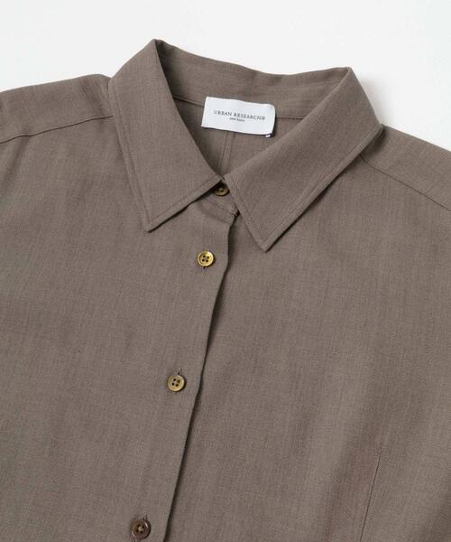 URBAN RESEARCH（アーバンリサーチ）の「new basic　WOOL TWILL SHAPE SHIRTS（シャツ/ブラウス・レディース・ベージュ/オフホワイト・FREE）」の19枚目の写真
