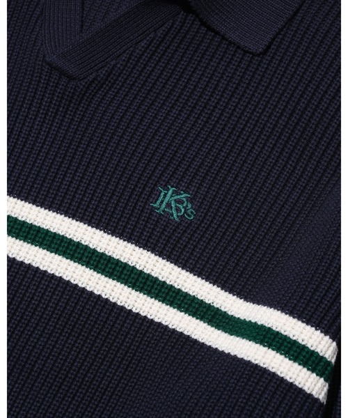 KEBOZ（ケボズ）の「COTTON KNIT SKIPPER SHIRT（ニット/セーター・メンズ・ブラウン/ネイビー/ライトイエロー・M/L/XL）」の11枚目の写真