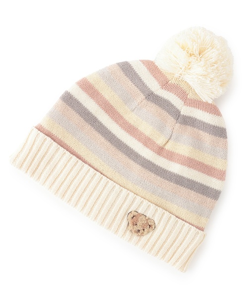 sense of wonder（センスオブワンダー）の「マルチボーダーニット帽（ニットキャップ/ビーニー・キッズ・ブルーグリーン/レッド/ホワイト系・S(48-52cm)/52-56cm）」の11枚目の写真