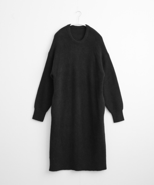for/c(フォーシー)の「フェザーニットワンピース【サスティナブル】(ワンピース・レディース・ライトグレー/ブラック・L/M)」の21枚目の写真