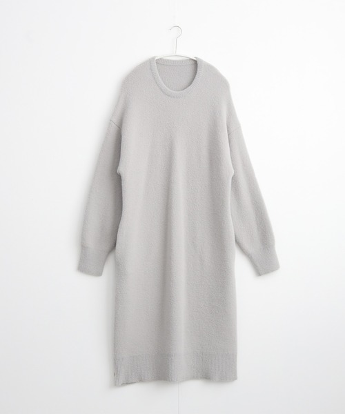 for/c(フォーシー)の「フェザーニットワンピース【サスティナブル】(ワンピース・レディース・ライトグレー/ブラック・L/M)」の22枚目の写真