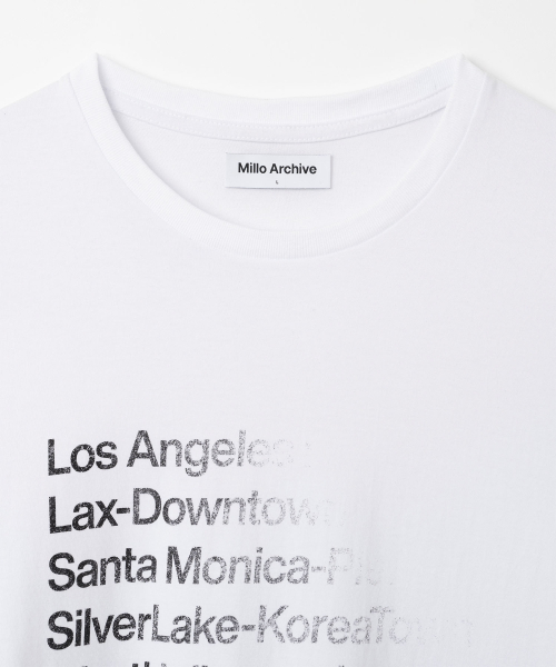 Millo Archive（ミロ アーカイブ）の「フェード ロサンゼルス Tシャツ [ホワイト]（Tシャツ/カットソー・レディース・その他・MEDIUM/LARGE/X-LARGE）」の2枚目の写真